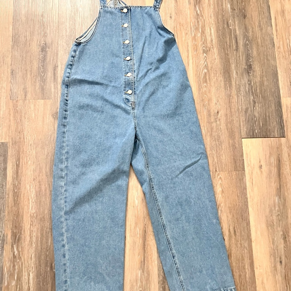 Women's Blue Denim Overalls